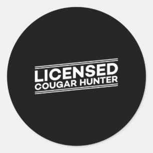 Cougar Hunter S Runder Aufkleber