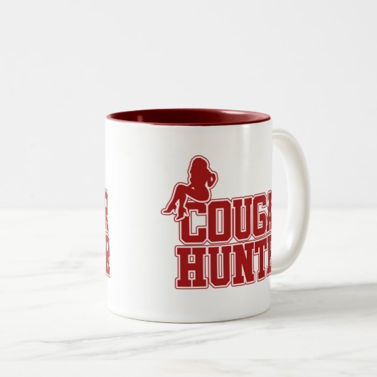 Cougar Hunter Zweifarbige Tasse (VorderseiteRechts)