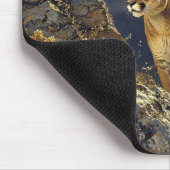 Cougar im Mondlicht Wildlife Art Mousepad (Ecke)