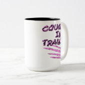 Cougar in Training Claw Marks Tasse (VorderseiteRechts)