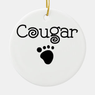 Cougar Keramik Ornament