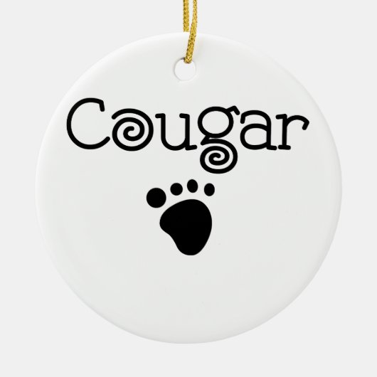 Cougar Keramik Ornament (Vorne)