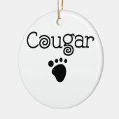Cougar Keramik Ornament (Links)
