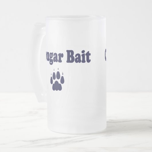 Cougar-Köder-Bier-Tasse Mattglas Bierglas (Vorderseite Links)