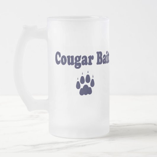 Cougar-Köder-Bier-Tasse Mattglas Bierglas (Links)