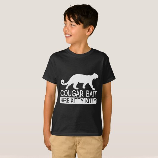 Cougar Köder - Lustiger Männer Cougar T-Shirt (Vorne ganz)