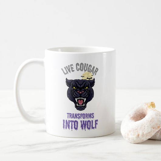 cougar live kaffeetasse (Mit Donut)