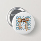 Cougar Mascot Coquette Button (Vorne & Hinten)