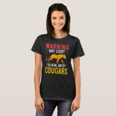 Cougar Mountain Lion Animal Cat Head  Cute Wildcat T-Shirt (Vorne ganz)