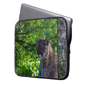 Cougar Mountain Lion Big Cat Art Design 6 Laptopschutzhülle (Vorderseite Links)