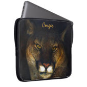 Cougar Mountain Lion Big Cat Art Design Laptopschutzhülle (Vorne Rechts)