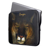 Cougar Mountain Lion Big Cat Art Design Laptopschutzhülle (Vorderseite Links)