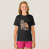 Cougar Mountain Lion Lover T-Shirt (Vorne ganz)