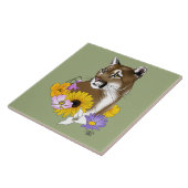 Cougar Mountain Lion Puma Blume Fliese (Seite)