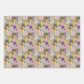 Cougar Mountain Lion Puma Blume Geschenkpapier Set (Vorderseite 3)