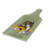 Cougar Mountain Lion Puma Blume Schneidebrett (Ecke)
