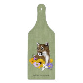 Cougar Mountain Lion Puma Blume Schneidebrett (Vorderseite)