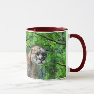 Cougar Mountain Lion & Summer Pines Tasse