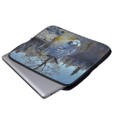 Cougar Mountain Lion & Winter Tree Laptopschutzhülle (Vorne Knopf)