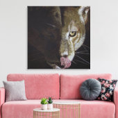 Cougar Night Leinwanddruck (Insitu (Wohnzimmer))