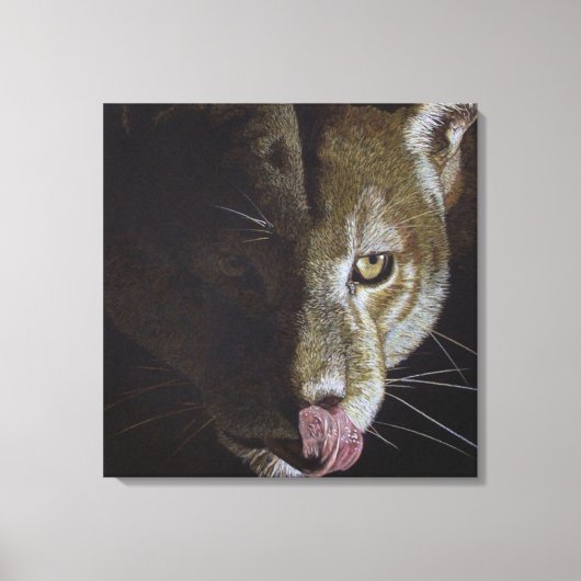 Cougar Night Leinwanddruck (Vorderseite)