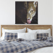 Cougar Night Leinwanddruck (Insitu (Schlafzimmer))