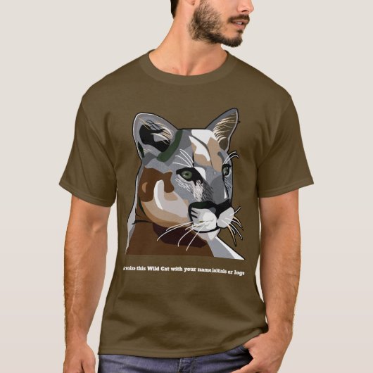 Cougar oder Mountain Lion oder Puma T Shirt (Vorderseite)