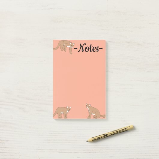 Cougar Post-it Klebezettel (Auf Schreibtisch)