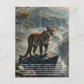 Cougar Postcard Feiertagspostkarte (Vorderseite)
