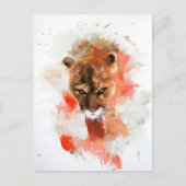 Cougar Postkarte (Vorderseite)