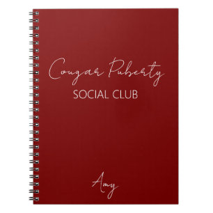 Cougar-Pubertäts-Notizbuch Notizblock