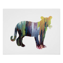 Cougar / Puma Art Poster