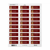 Cougar, Puma, Mountain Lion Animal Address Label (Vorne)