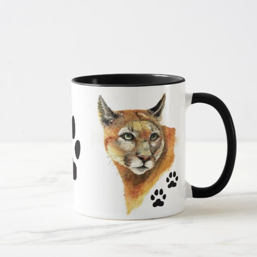 Cougar, Puma, Mountain Lion AnimalTierische Tasse (Rechts)