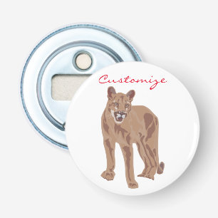 Cougar Puma Mountain Lion Thunder_Cove Flaschenöffner