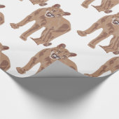 Cougar Puma Mountain Lion Thunder_Cove Geschenkpapier (Ecke)