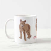 Cougar Puma Mountain Lion Thunder_Cove Kaffeetasse (Links)