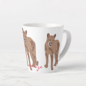 Cougar Puma Mountain Lion Thunder_Cove Milchtasse (Rechte Ecke)