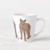 Cougar Puma Mountain Lion Thunder_Cove Milchtasse (Rechts)
