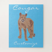 Cougar Puma Mountain Lion Thunder_Cove Puzzle (Vertikal)