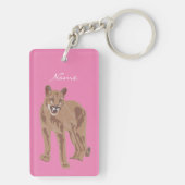 Cougar Puma Mountain Lion Thunder_Cove Schlüsselanhänger (Rückseite)