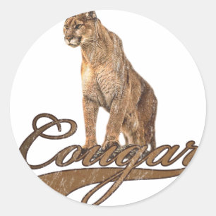 Cougar Runder Aufkleber