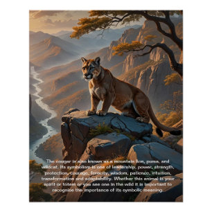 Cougar Symbolismus Poster