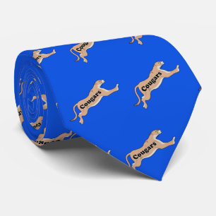 Cougar Team Mascot Fußball Basketball Baseball Krawatte