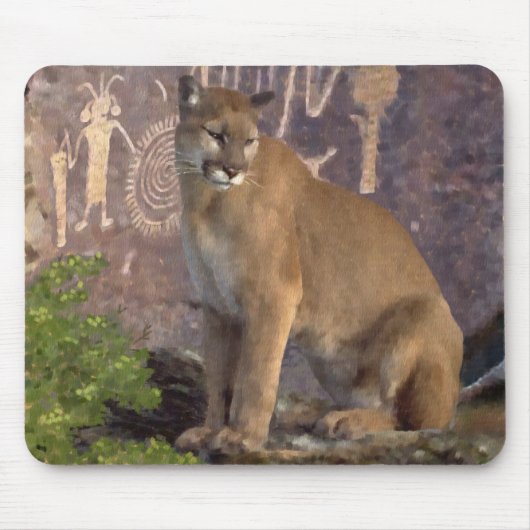 Cougar und Pictografs Mousepad (Vorne)