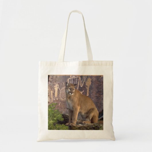 Cougar und Pictografs Tragetasche (Vorne)