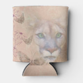 Cougar und Schmetterlinge Dosenkühler (Vorderseite)