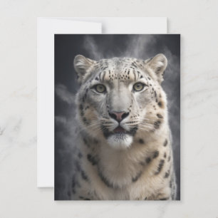 Cougar Wild Animal Elegante Dramatisches Porträt Postkarte
