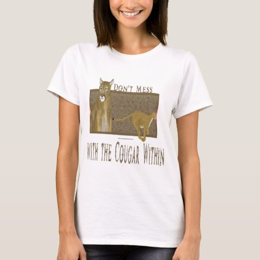 Cougar Within Ladys Crop Top (Vorderseite)