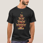 Cougar Xmas Holiday Santa Cougar Christmas Tree T-Shirt (Vorderseite)